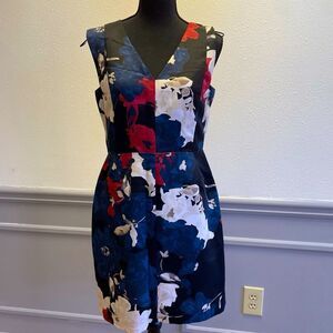 CYNTHIA STEFFE Dress black/red/blue Sz 4 NWT (1043)